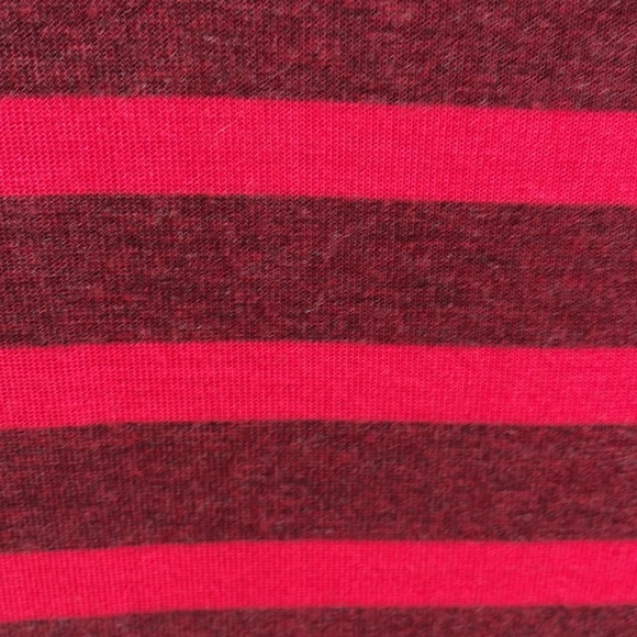 CAbi Red striped tshirt with flounce bottom - Picture 2 of 5